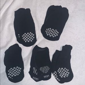 Brand new VANS black footies mini socks 5 pairs